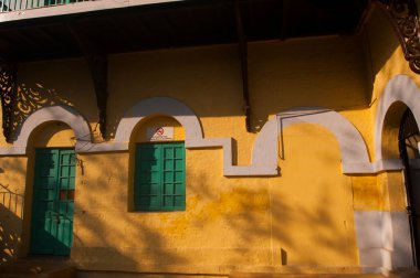 Port Blair, Andaman, Hindistan hücresel hapiste. İngilizler tarafından inşa tarihi bina.