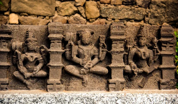 Antigua Escultura Piedra Fuerte Daulatabad India —  Fotos de Stock