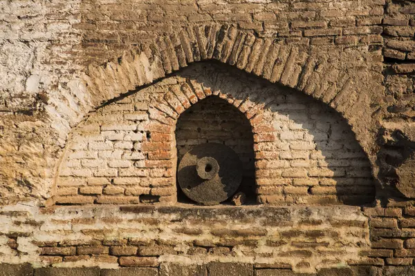 Vieux Mur Briques Fond Texturé — Photo