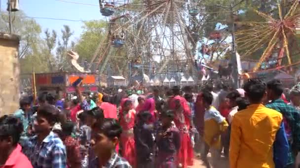 Alirajpur Madhya Pradesh Índia Março 2022 Tribal People Gathered Together — Vídeo de Stock