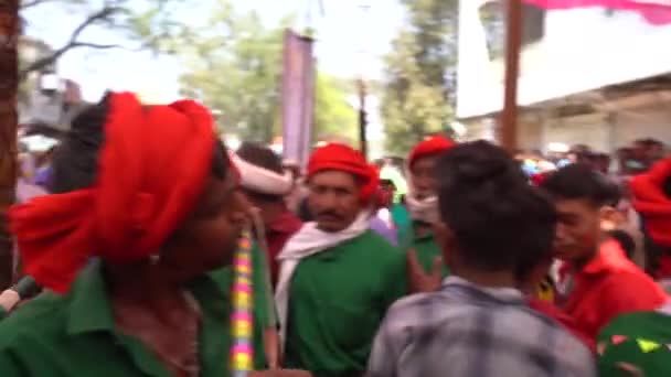 Alirajpur Madhya Pradesh Inde Mars 2022 Des Tribus Dansent Sur — Video