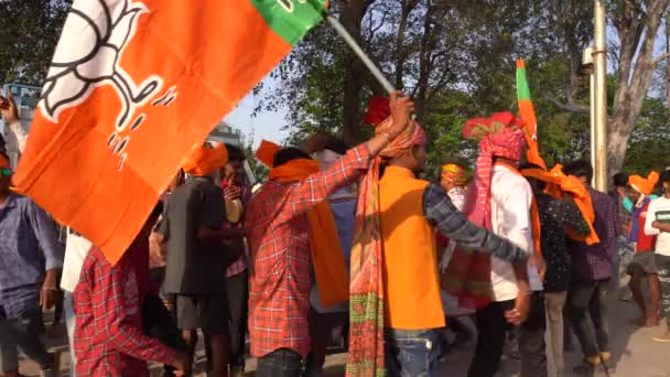 Alirajpur Madhya Pradesh India Marzo 2022 Los Pueblos Tribales Bailan — Vídeo de stock