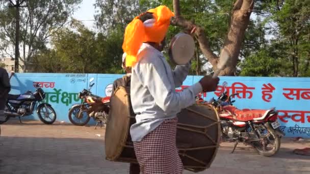 Alirajpur Madhya Pradesh India Marzo 2022 Los Pueblos Tribales Bailan — Vídeos de Stock