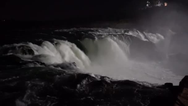 Cascada Dhuandhar Râul Narmada Bhedaghat Jabalpur Madhya Pradesh India — Videoclip de stoc