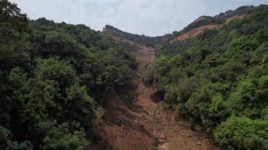 Shivaji Maharaj Kalesi, Maharashtra, Hindistan 'ın Pratapgad hava manzarası,