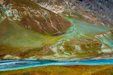 Himalaya manzarası. Ladakh, Hindistan