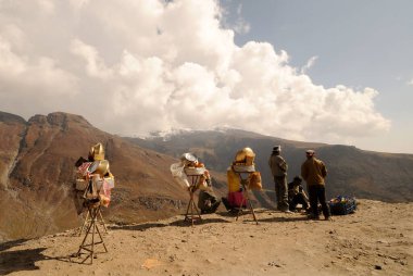 Himalaya manzarası. Ladakh, Hindistan