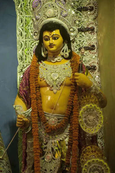 Godin Durga Idol Durga Puja India — Stockfoto