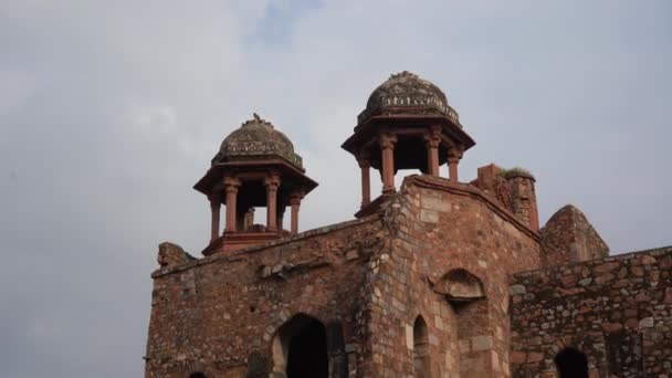Пурана Кіла Або Старий Форт Делі Індія — стокове відео