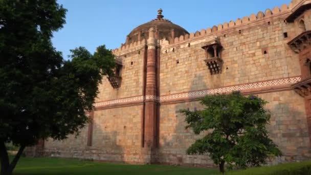 Purana Qila Old Fort Delhi India — Stock Video