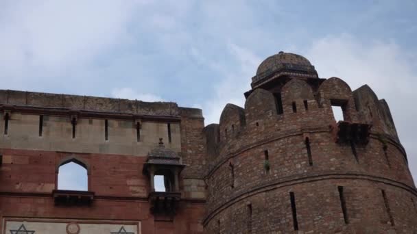 Purana Qila Nebo Stará Pevnost Dillí Indie — Stock video