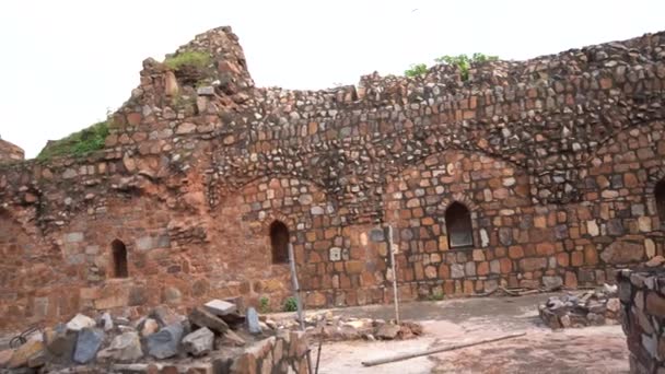 Purana Qila Oder Altes Fort Delhi Indien — Stockvideo