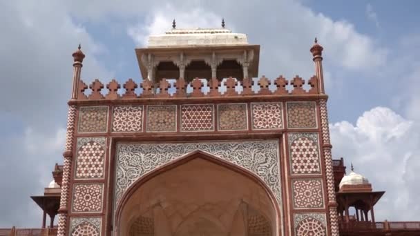 Tumba Akbar Grande Agra Uttar Pradesh India — Vídeo de stock