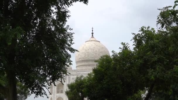 Taj Mahal Unesco Agra Indie — Stock video