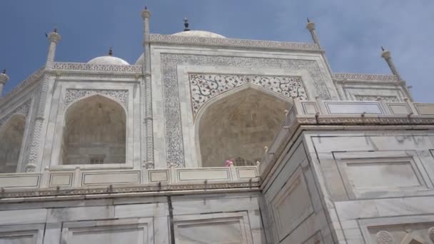 Taj Mahal Situs Warisan Dunia Unesco Agra India — Stok Video