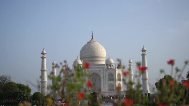 Taj Mahal Unesco Agra Indie — Stock video