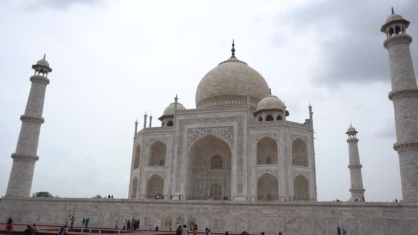 Taj Mahal Unesco Μνημείο Παγκόσμιας Κληρονομιάς Agra Ινδία — Αρχείο Βίντεο