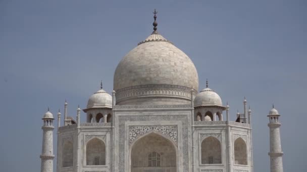 Taj Mahal Unesco Μνημείο Παγκόσμιας Κληρονομιάς Agra Ινδία — Αρχείο Βίντεο