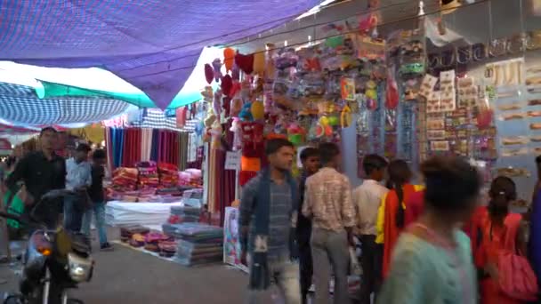 Khajuraho Madhya Pradesh India Marca 2022 Mieszkańcy Wsi Spotykają Się — Wideo stockowe