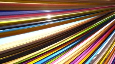 Gökyüzünde renkli kumaş, çok renkli ipek kumaş.