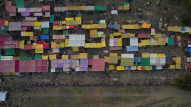 Bullock araba yarışının insansız hava aracı çekimi hasat festivali vesilesiyle, Bullock yarışı geleneksel çiftçi festivalidir..