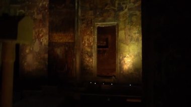Ajanta Mağaraları no: 1, UNESCO Dünya Mirası Sitesi, Aurangabad, Maharashtra, Hindistan.