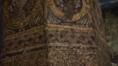 Ajanta Mağaraları no: 1, UNESCO Dünya Mirası Sitesi, Aurangabad, Maharashtra, Hindistan.