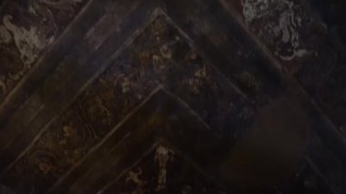Ajanta Mağaraları no: 1, UNESCO Dünya Mirası Sitesi, Aurangabad, Maharashtra, Hindistan.