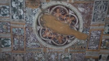 Ajanta Mağaraları no: 1, UNESCO Dünya Mirası Sitesi, Aurangabad, Maharashtra, Hindistan.