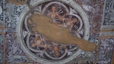 Ajanta Mağaraları no: 1, UNESCO Dünya Mirası Sitesi, Aurangabad, Maharashtra, Hindistan.