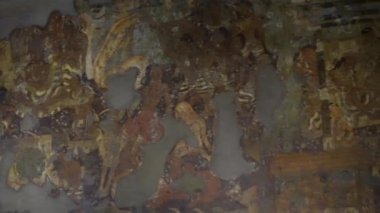 Ajanta Mağaraları no: 1, UNESCO Dünya Mirası Sitesi, Aurangabad, Maharashtra, Hindistan.