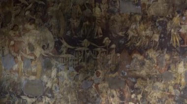 Ajanta Mağaraları no: 1, UNESCO Dünya Mirası Sitesi, Aurangabad, Maharashtra, Hindistan.