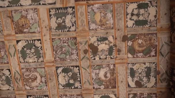 Старовинний Розпис Стін Печерах Аджанта Єкт Всесвітньої Спадщини Юнеско Аурангабад — стокове відео