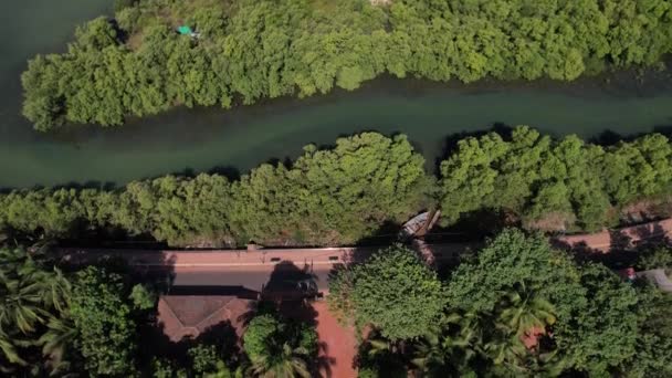 Aerial View Footage Most Beautiful Beaches Konkan Coast Maharashtra Drone — Stock Video