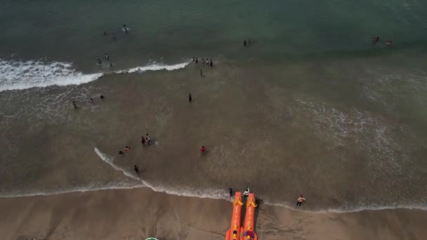Veduta Aerea Filmato Delle Spiagge Più Belle Della Costa Konkan — Video Stock