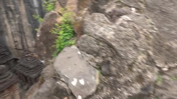 Храм Кайласа Пещеры Эллора Один Крупнейших Скальных Пещерных Комплексов Мире — стоковое видео
