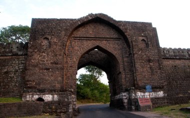 Baz Bahadur Palace in Mandu, Madhya Pradesh, India, the prominent tourist attraction at Mandu tourist destination. clipart