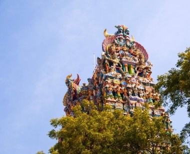 Meenakshi Temple, one of the biggest and oldest temple, Madurai, India. clipart