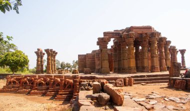 Siddhnath Baradwari Siddheshwar Tapınağı, antik anıt, Omkareshwar, Madhya Pradesh, Hindistan,