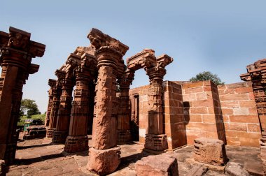 Siddhnath Baradwari Siddheshwar Tapınağı, antik anıt, Omkareshwar, Madhya Pradesh, Hindistan,