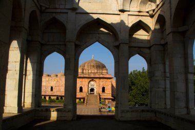 Jama Masjid in Mandu is a ruined ancient city, Mandu, India. Most majestic building in Mandu clipart