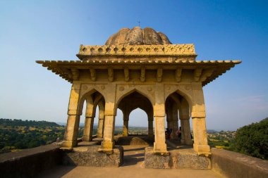 Baz Bahadur Palace in Mandu, Madhya Pradesh, India, the prominent tourist attraction at Mandu tourist destination. clipart