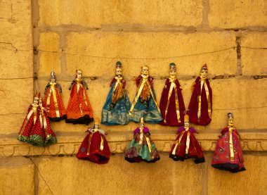 Marionette kuklası Hindistan Rajasthan jaisalmer