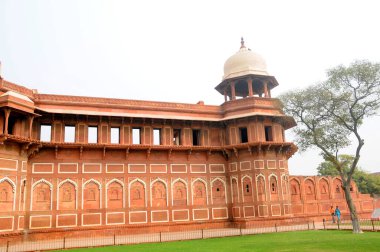 The Red Fort of Agra, a UNESCO World Heritage Site, built in the 16th Century by Mughal Emperor Akbar. clipart