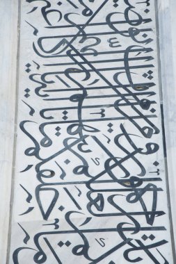 Hindistan, Agra, Taj Mahal mozolesinde beyaz mermer arka plandaki değerli taşların ayrıntıları.