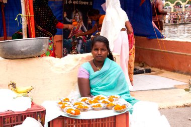 NASHIK, INDIA, 27 Ağustos 2015: Simhastha Kumbh Mela 'daki Hindu dindarlar.