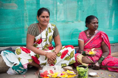 NASHIK, INDIA, 27 Ağustos 2015: Simhastha Kumbh Mela 'daki Hindu dindarlar.