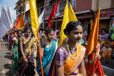 NASHIK, INDIA, 27 Ağustos 2015: Simhastha Kumbh Mela 'daki Hindu dindarlar.