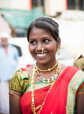 NASHIK, INDIA, 27 Ağustos 2015: Simhastha Kumbh Mela 'daki Hindu dindarlar.
