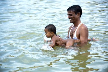 NASHIK, INDIA, 27 Ağustos 2015: Simhastha Kumbh Mela 'daki Hindu dindarlar.